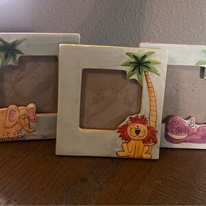Kids Safari Animal Photo Frame Set